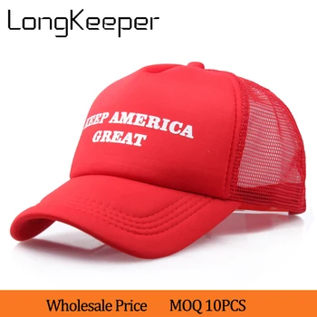 

Trump Cap KEEP AMERICA GREAT 2020 printing baseball cap women men summer mesh hat truck caps casual hats snapback hat wholesale