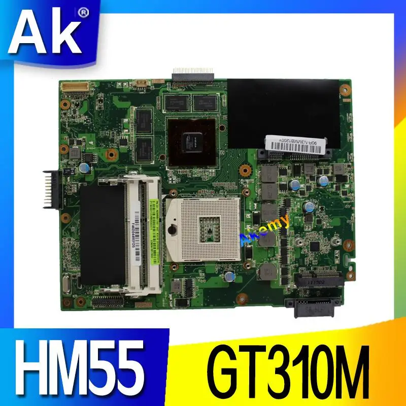 Материнская плата для ноутбука ASUS K52JV test OK 1GB HM55 GT310M REV 2,0