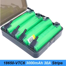 18650 VTC6 3000mAh 30amps for screwdriver 18650 with strips soldered rechargeable batteries for electric cigarette use