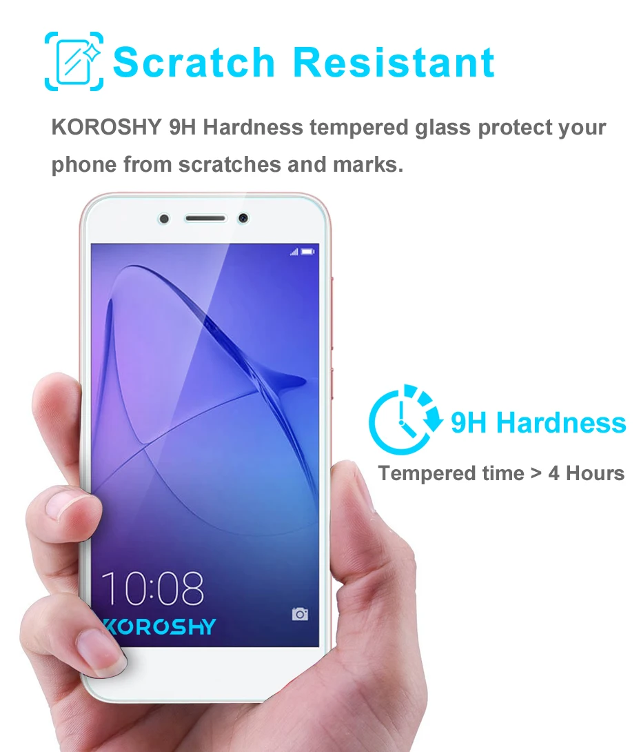 KOROSHY 2.5D Tempered Glass for Huawei Honor 5X 5C 6A 6Play 6 Play Screen Protector 0.3mm 9H Scratch Proof Toughened Glass Film (5)