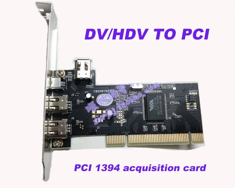 Новинка, DV/HDV для PCI 1394, Карта видеозахвата, HD видеозахвата, карта сбора видео с кабелем для DV HDV камеры