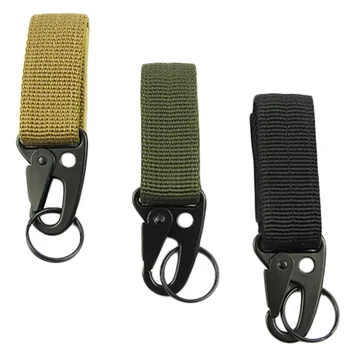 

Hot! Men Outdoor Camping Tactical Carabiner Backpack Hooks Olecranon Molle Hook Survival Gear EDC Military Nylon Keychain Clasp