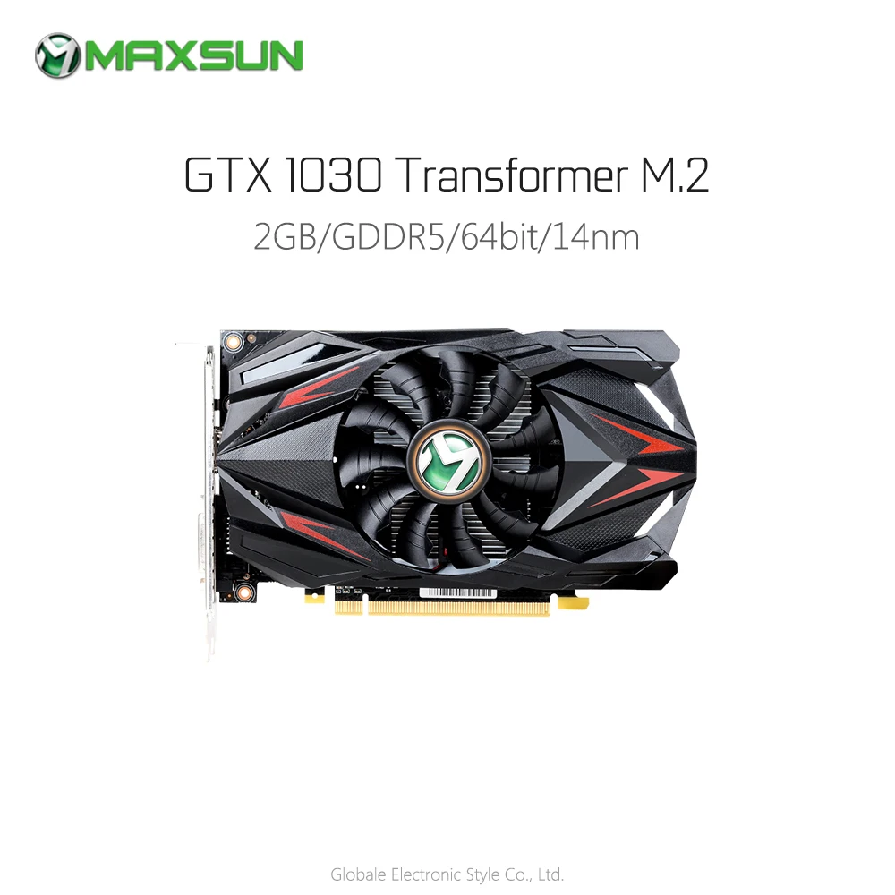 Оригинальная видеокарта MAXSUN NVIDIA GeForce GT1030 2 ГБ GDDR5 для игровой поддержки DirectX 12 HDMI DVI