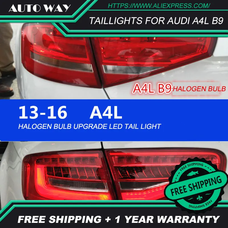 Автомобильный Стайлинг задний фонарь чехол для Audi A4L B9 2013 2016 светодиодный