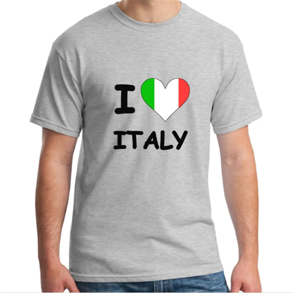 Camisetas I LOVE ITALY con corazón para hombre, Italia, Italia, ITA