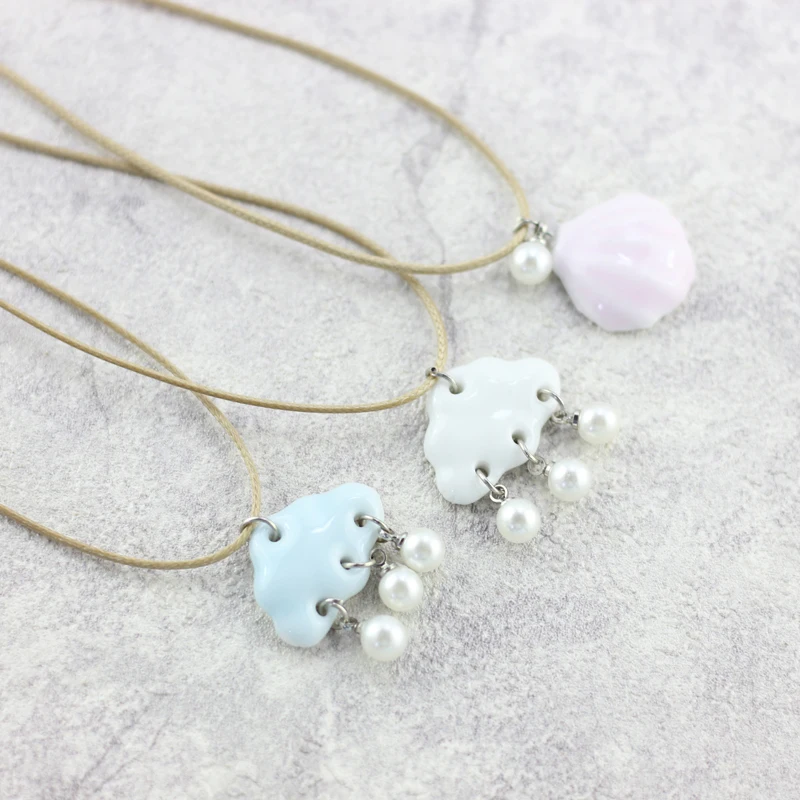 

chain sweater chain pendant necklace female clavicle ceramic first act the role ofing is tasted contracted #1599