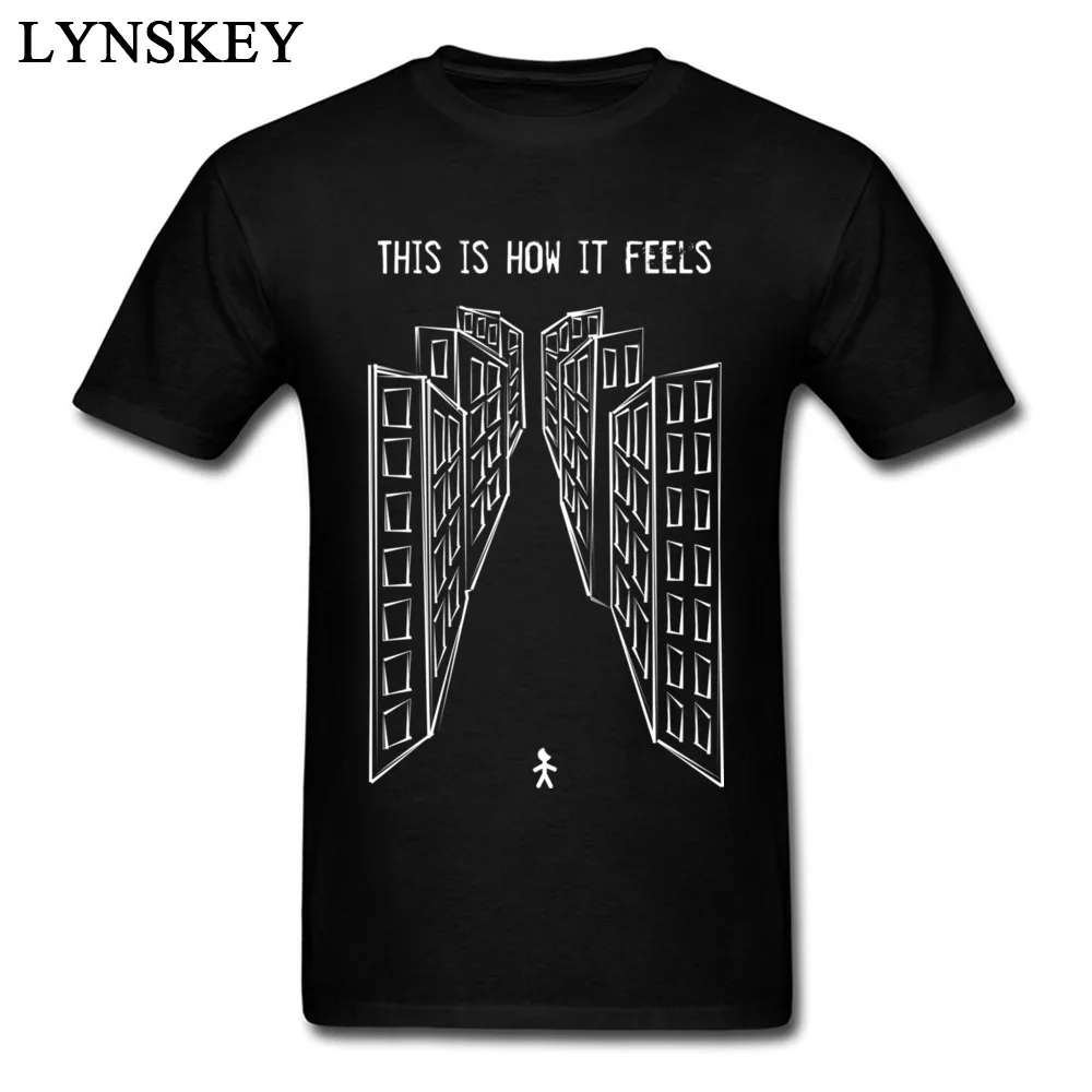 Funny Gift T-shirts O Neck All Cotton Depression Men Tops Tees Short Sleeve Summer/Autumn Gift Tee-Shirt Top Quality Depression black