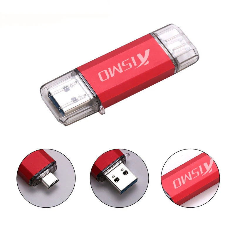 Флеш накопитель Kismo USB 3 0 Type c 16 ГБ 32 64 карта памяти type флеш C для Samsung S8 S9 Huawei Mate 10 20|USB
