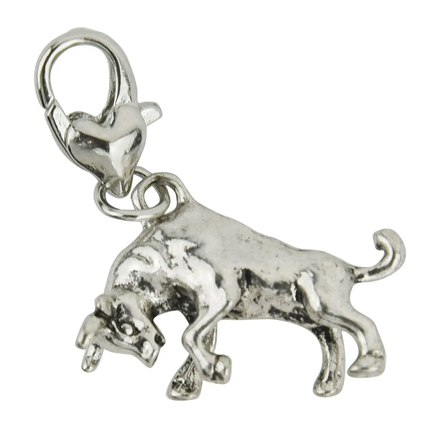 

10 Bull Clip On Charms. Fit Link Chain Bracelet