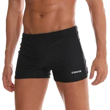 ESCATCH Летние виды спорта на открытом воздухе Для мужчин плавание Мужские Шорты для купания цельнокроеное черное одноцветное Пляжные шорты дышащие мягкие красивые Спортивные шорты N20