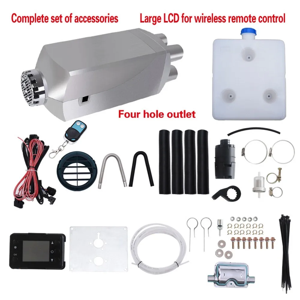 12V 5000W Автомобильный нагреватель дизелей подогреватель с Дистанционный пульт с lcd монитор для жилой автофургон прицепа лодки парковки системы отопления