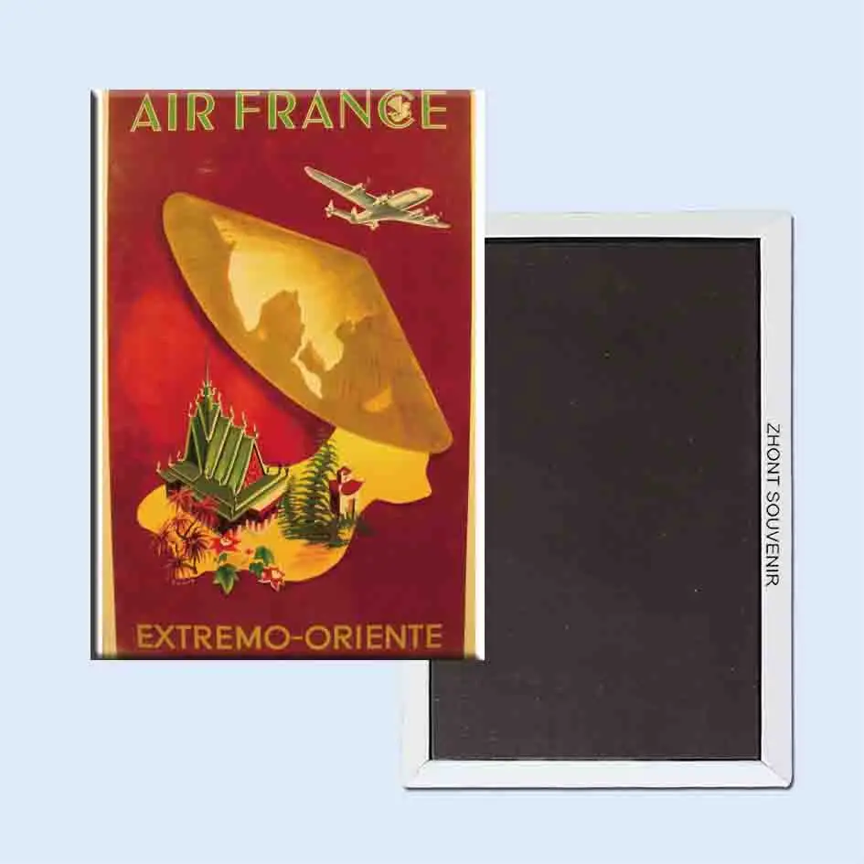 

Air France Extremo Oriente G Dumas 24110 Retro nostalgia fridge magnets