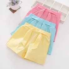 Детская одежда однотонные шорты для девочек-подростков летняя детская одежда для малышей Короткие штаны для девочек-подростков детские брюки