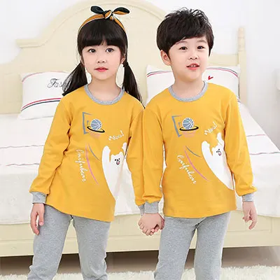 Winter Kids Boys Sleepwear Baby Girl Clothes Children Cartoon Pajamas For Boy Pyjamas Kids Nightwear Teenage Home Clothing Sets - Цвет: XB-9