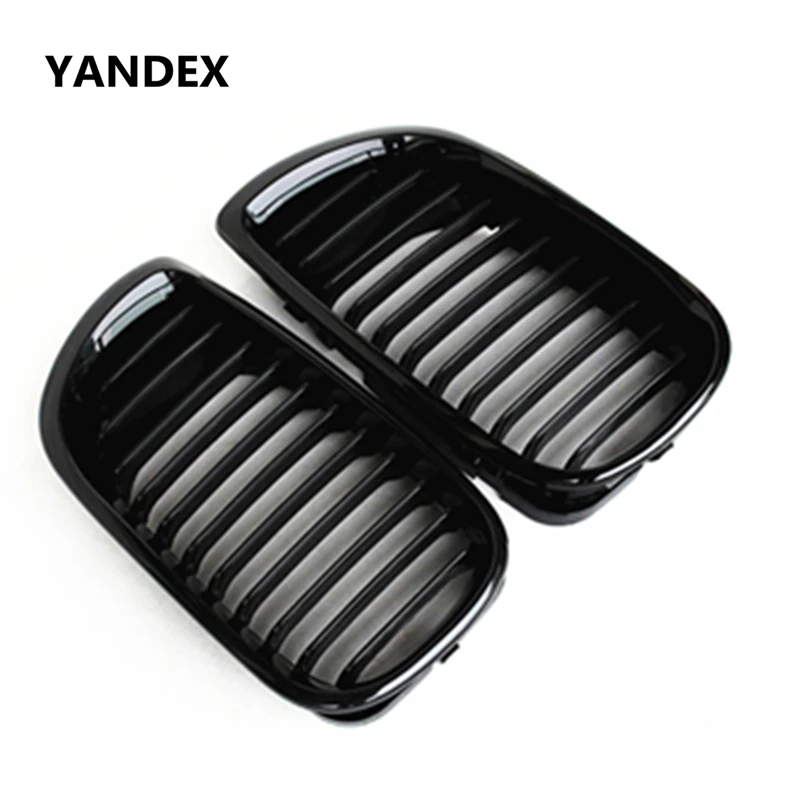 E46 lci 1 slat black ABS front bumper grill racing grille for BMW 2002