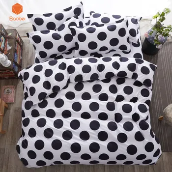 

Black Eedless Bedding set Soft comforter Pillowcase Printed Polyester Duvet Cover Set Full Queen King SizeSj119