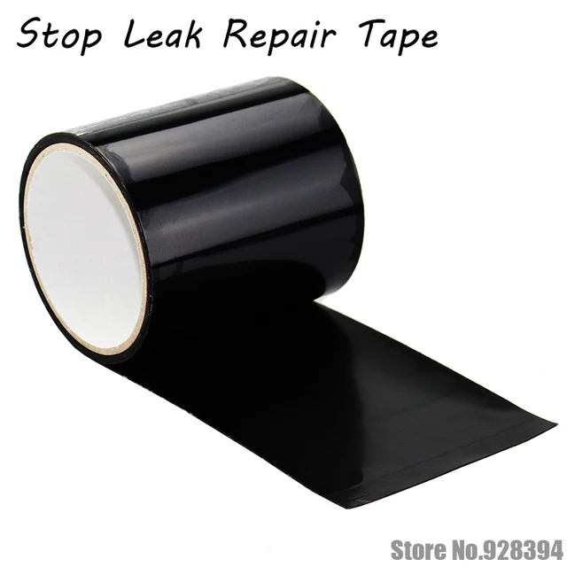 1.5meter x 10cm Stop Leaks Repairing Tape Black Super Rubberized