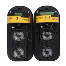 100m Sensor Alarm Dual Beam Alarm Infrared Detector Photoelectric Infrared Detector for Home Security 100m Sensor Alarm Dual Beam Alarm Infrared Detector Photoelectric Infrared Detector for Home Security