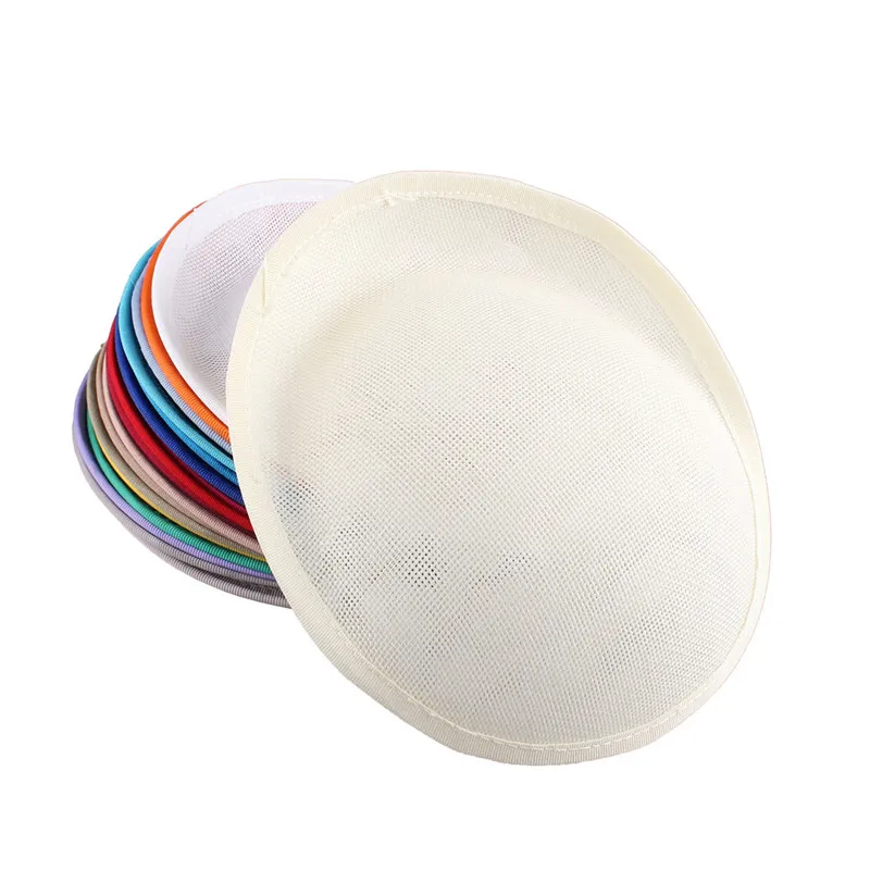 20 см ярко-розовый millinery имитация Sinamay основа для вуалетки изготовление вуалетки вечерние головные уборы DIY аксессуары для волос церковная и Клубная Кепка - Цвет: Бежевый