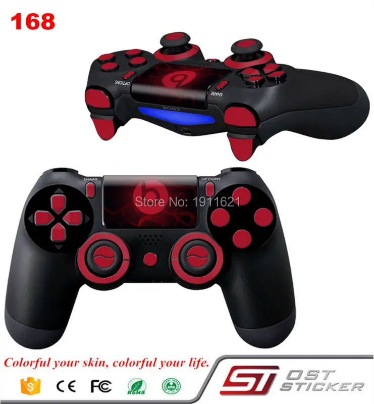 2pcs a lot Vinyl Decal Skin stickers for Playstation 4 PS4 controller