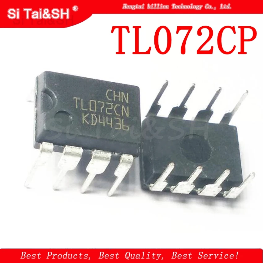 10 шт. TL072CP DIP8 TL072 DIP TL072CN DIP-8 новый и оригинальный двойной операционный усилитель IC |