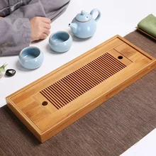 Bambu Bandejas de Chá Chinês do Kung Fu Jogo de Chá Servindo Bandejas de Chá Ecológico E Bandejas De Armazenamento De Água De Mesa de Alta Qualidade Seco Bolha tabela