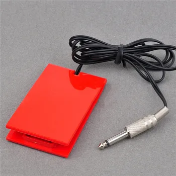 

Beauty Tools 1Pcs Red Color Acrylic Professional Tattoo Machine Footswitch Foot Pedal Controller For Tattoo Power Supply