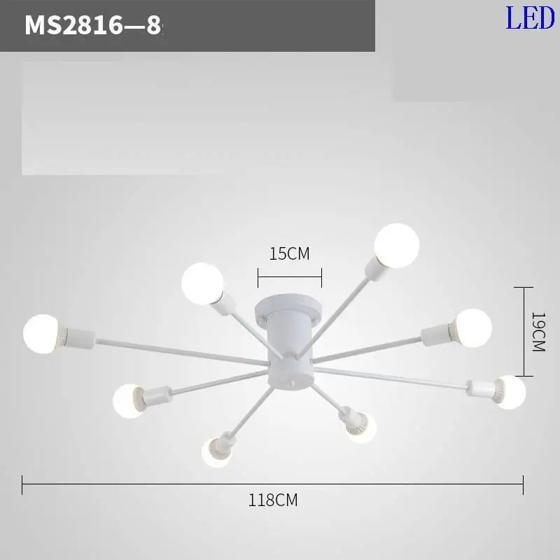 MODEL E Plafonnier Candeeiro Colgante современный Plafoniera Домашний Светильник лампа Sufitowe Luminaria Teto De Lampara Techo потолочный светильник - Цвет корпуса: MODEL E