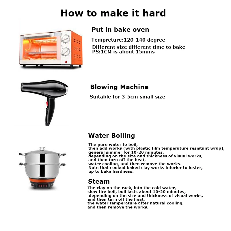 how to make clay hard