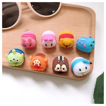 

Cartoon Bite USB Cable Protector for iPhone 7 6 8 Plus X Data Line Protection Doll Animal Bite Accessory cable organizer