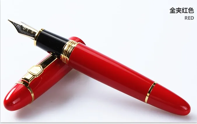 JINHAO 159 металлический бренд F Перо авторучка высокое качество чернильные ручки школьные бизнес принадлежности для студентов подарок - Цвет: H