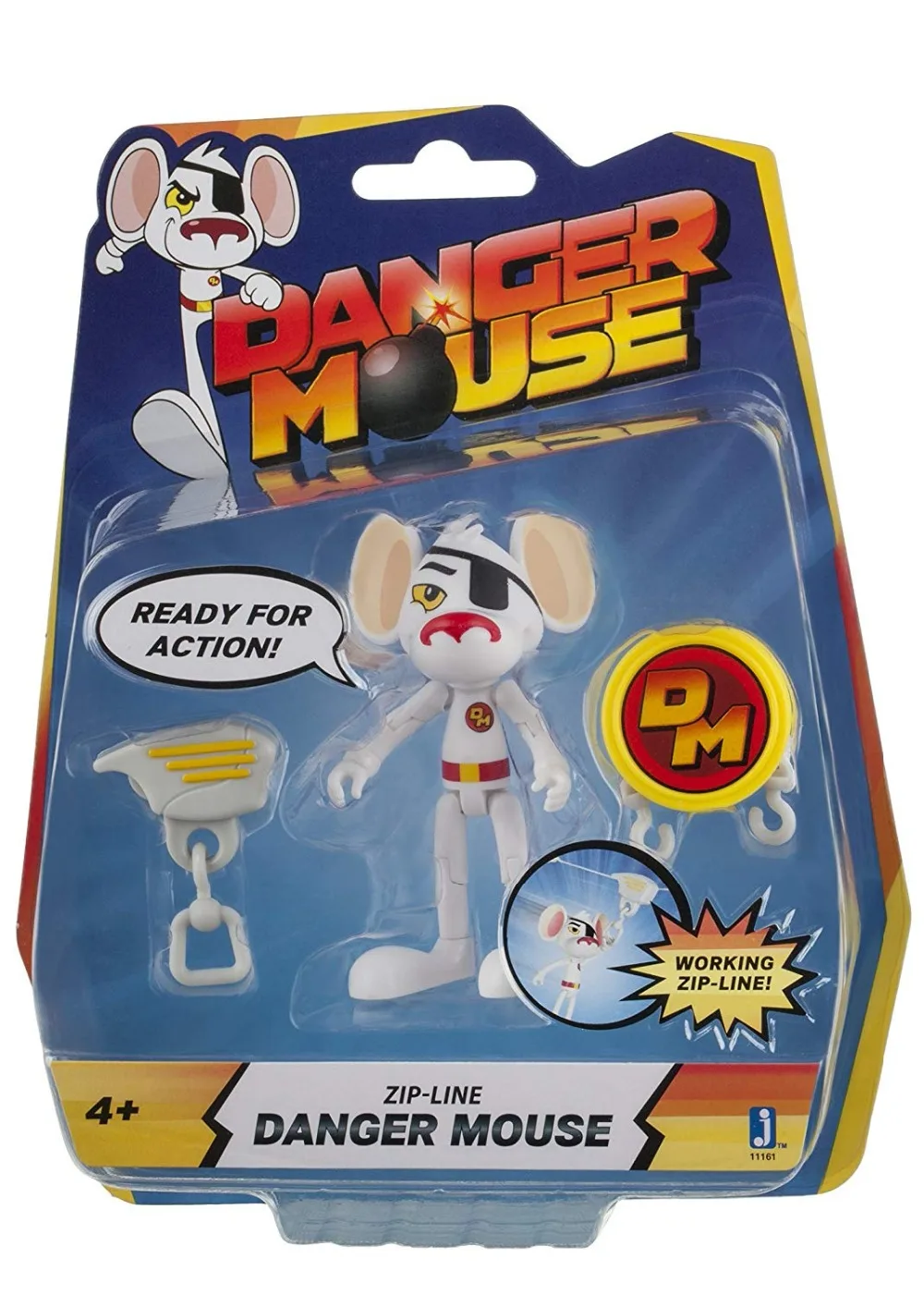 Danger Mouse 3-inch Figure avec tyrolienne Accessoire