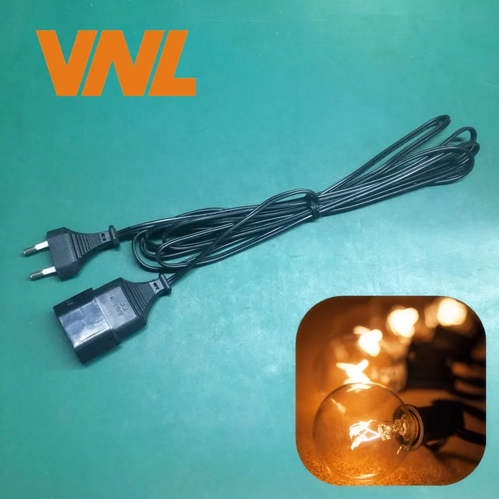 VNL 3 м/9 8 Фута G40 гирлянда светильник удлинительным кабелем для внутреннего дворика декоративная уличная