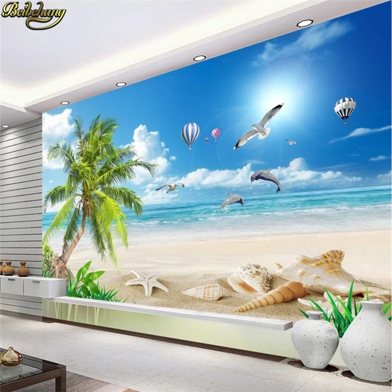 

Обои для стен 3 d, с Эгейским морем, beibehang, фото с видом Средиземноморья