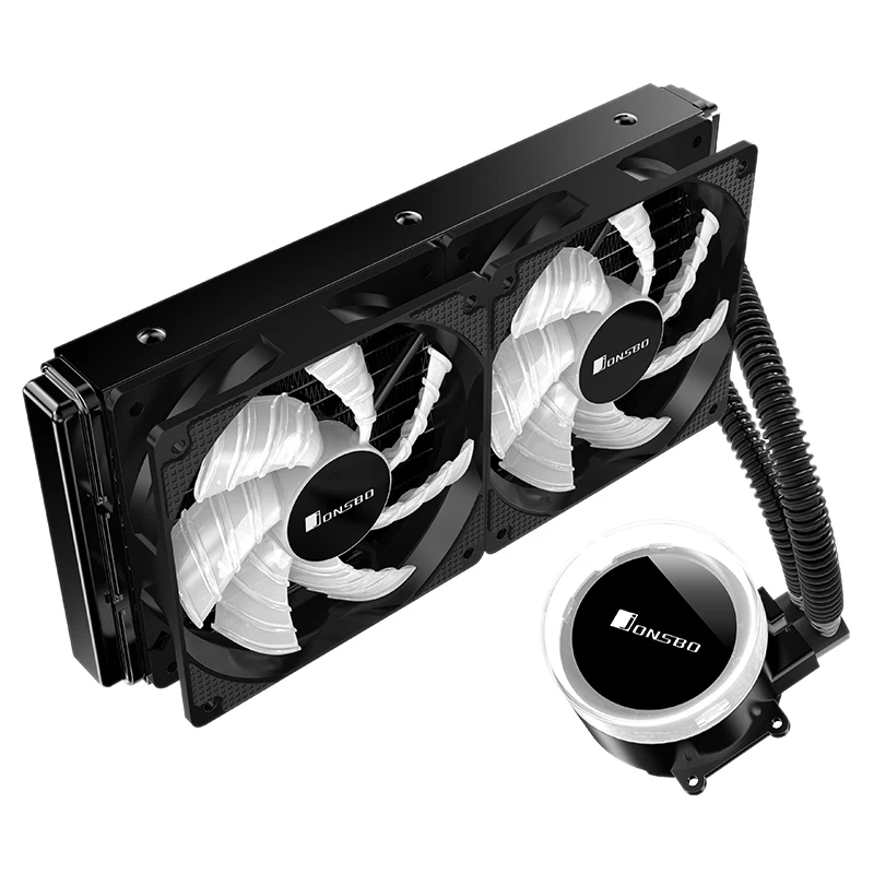 Best Price Jonsbo Tw2-240 501 Pc Cpu Water Cooling 4Pin Pwm Integrated Water Cooling Cooler For Lga 775/115X Intel Amd Ryzen Apu Computer
