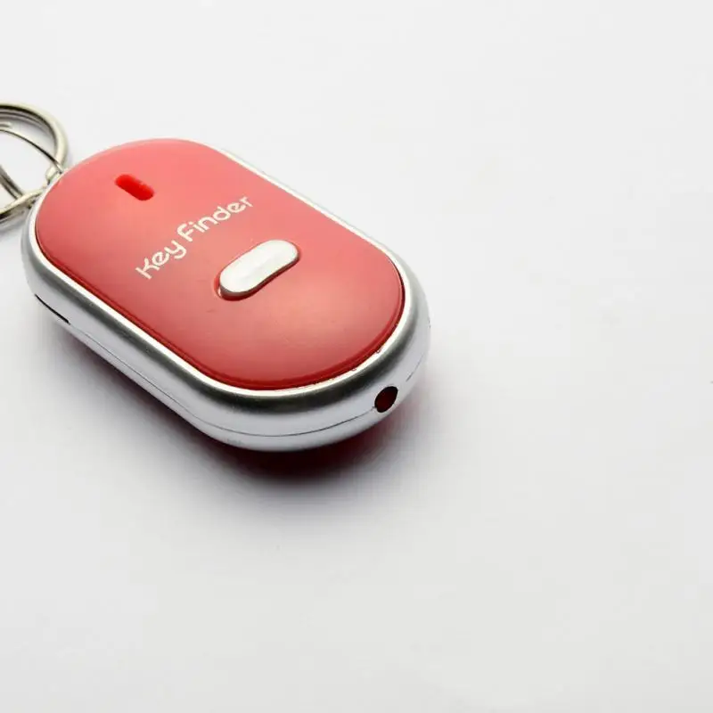Smart Finder key Whistle Sensors White 1 PCS Keychain Sound LED With Whistle Cla