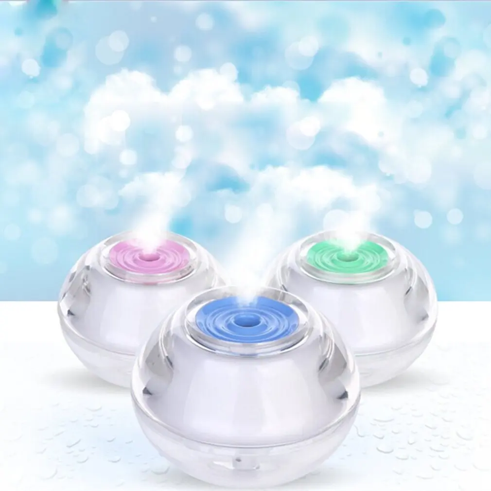 

Crystal Air Humidifier With LED Night Light Ultrasonic Humidifiers USB Home Air Fresher Atomizer Mist Maker Aroma Diffuser