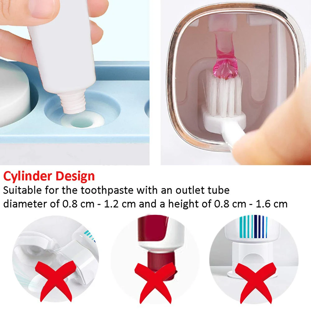 Автоматический Дозатор зубной пасты для ванной комнаты, настенный держатель для зубной щетки, набор аксессуаров для ванной комнаты