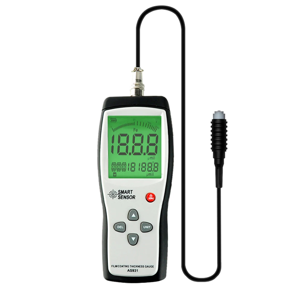 Smart Sensor AS931 Coating Portable Thickness Gauge Smart Measuring