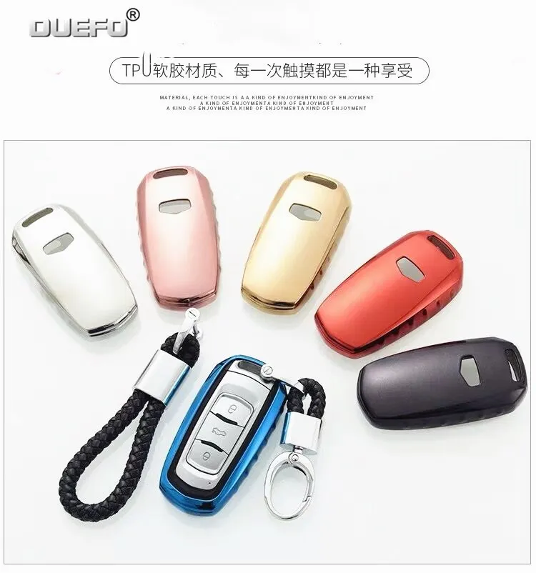 

NEW TPU keychain car key case Key protection for Geely EMGRAND 7 X7 EC7 GC7 SC7 VISION keychain keyring