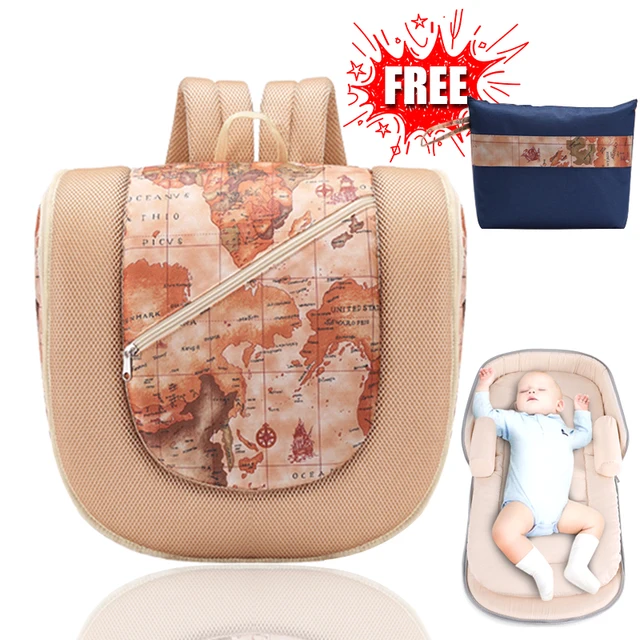 2 in 1 Baby Bed Portable Crib Nappy Mummy Bag Stroller Large Capacity
