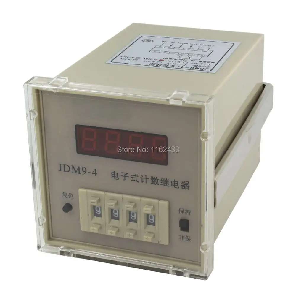 

JDM9-4 count up digital counter counting relay AC 220V 110V DC 24V 12V AC 380V