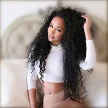 Glueless Front Lace Kinky Curly Wigs For Black Women Tight Curl Thick Natural Black Heat Resistant Synthetic Hair Wigs