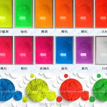 60 грамм x смешанные 6 неоновые флуоресцентные краски фосфорный Пигмент Порошок для ногтей лак/Печать/живопись/ремесло подарки