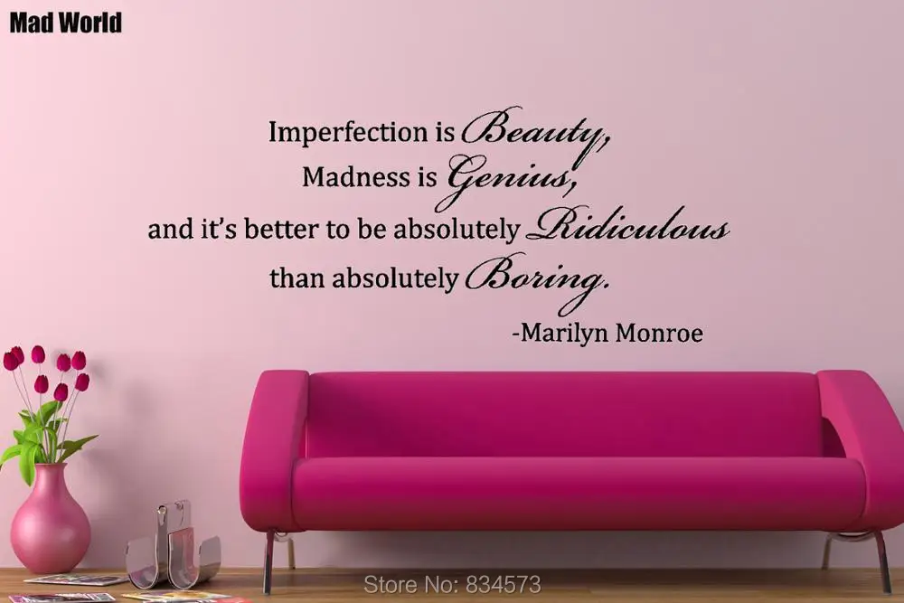 IMPERFECTION IS BEAUTY Quote Words 56 135W  47 113W 3