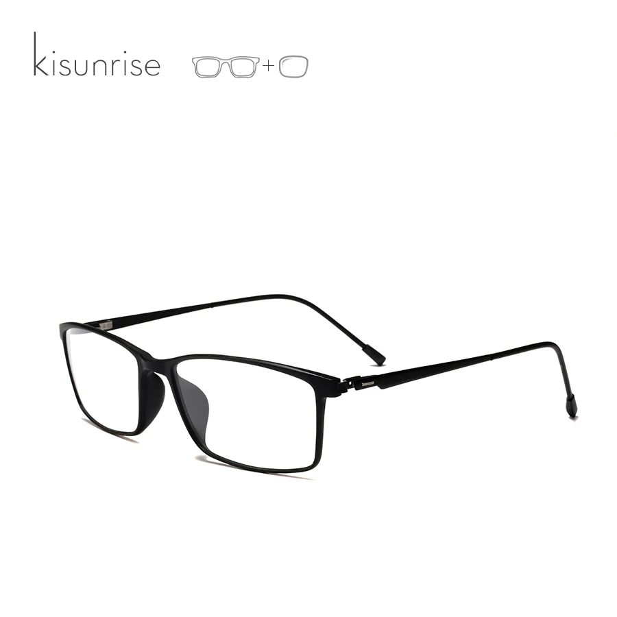 KISUNRISE TR90 титановая оправа для очков для мужчин Близорукость глаз, стекло по рецепту глаз Стекло es корейский Безвинтовые оправы и очки KS002 - Цвет оправы: NO.1