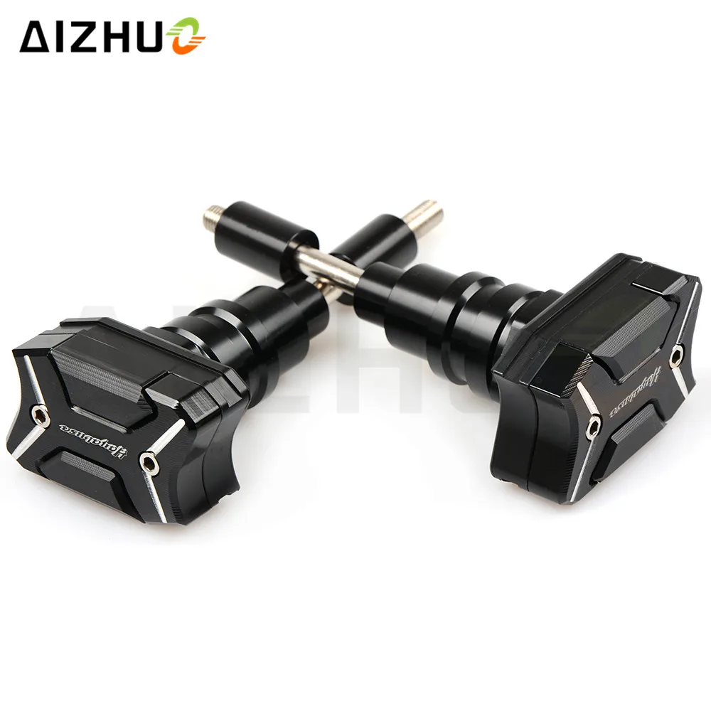 Motorcycle Falling Protection Frame Sliders Protector CNC Aluminum With Hayabusa LOGO For Suzuki HAYABUSA GSX-R1300 2008-2016