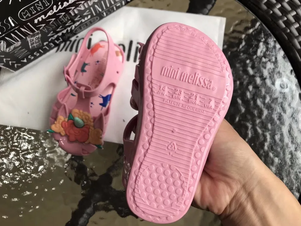 Kids Girls Mini Melissa Jelly Princess Shoes Unicorn Sandals Toddler Gift UK NEW 