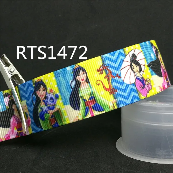 50 двор/roll 7/8 inch напечатаны grosgrain принцесса ленты RTS1313
