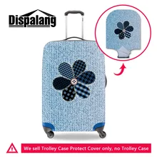 Dispalang джинсовый узор эластичный багажный Защитный чехол для 18-30 дюймов чехол Цветочный чемодан с молнией дорожные аксессуары
